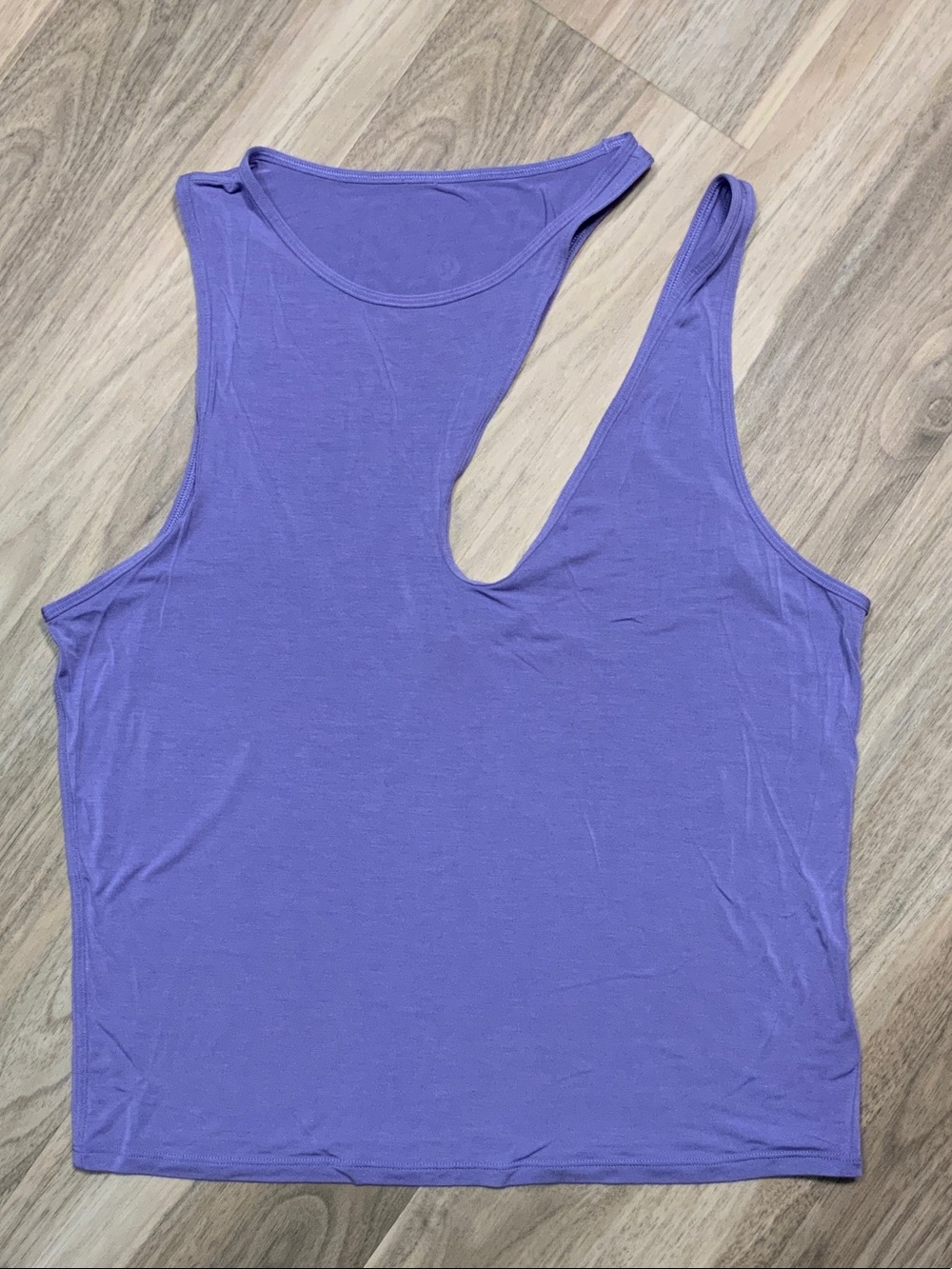 lululemon athletica Lavender Asymmetric Cutout Tank